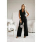 Mouwloze V-Hals Dames Jumpsuit – Minimalistisch Design & Flatterende Pasvorm | Luchtig en Tijdloos