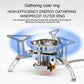 📢 NU 50% KORTING!! ⏰ 5800W winddichte campinggasbrander, compleet met piëzo-ontsteking en adapters voor gaspatronen.