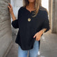 ✨Uitverkoop 50% Korting✨Vrouwenblouse in relaxed model met opgestroopte mouwen👚