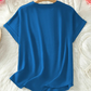 💝69% KORTING – Comfortabele dames top met korte mouwen | Losse pasvorm in effen kleur