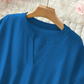 💝69% KORTING – Comfortabele dames top met korte mouwen | Losse pasvorm in effen kleur