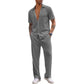 🔥Uitverkoop 50% korting🔥Casual shirt en broek van heren tweedelige set👕👖