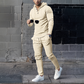 🔥Uitverkoop 50% korting🔥Men's Solid Color Hoodie Tracksuit 2-delige set🧥