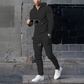 🔥Uitverkoop 50% korting🔥Men's Solid Color Hoodie Tracksuit 2-delige set🧥