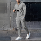🔥Uitverkoop 50% korting🔥Men's Solid Color Hoodie Tracksuit 2-delige set🧥