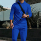 🔥Uitverkoop 50% korting🔥Men's Solid Color Hoodie Tracksuit 2-delige set🧥