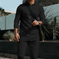 🔥Uitverkoop 50% korting🔥Men's Solid Color Hoodie Tracksuit 2-delige set🧥