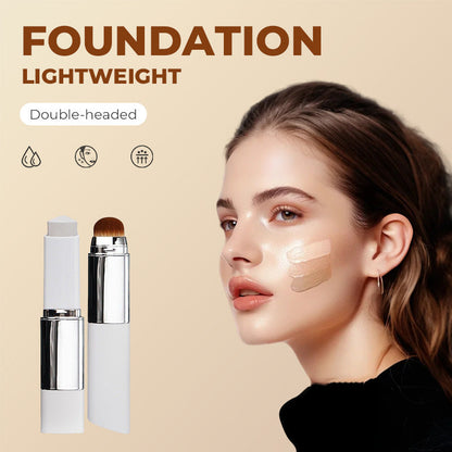 🔥 50% KORTING! 💄 Dubbele Gezichtsstick – Concealer & Foundation in Eén, Lichtgewicht & Perfect Voor Onderweg ✨🛍️