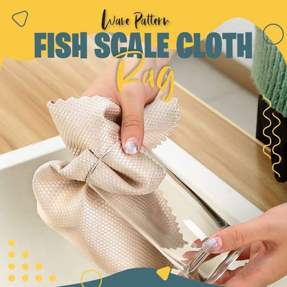 ✨Hot Sale 50% KORTING✨Golfpatroon Vis Schaal Doek Vod🧼
