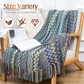 🌈Uitverkoop 50% korting🌈Boho gestreepte plaid met kwastjes