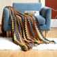 🌈Uitverkoop 50% korting🌈Boho gestreepte plaid met kwastjes