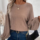 ✨Uitverkoop 50% Korting✨Women's Casual Pleated Lantern Sleeve Sweater🧶👚