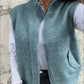 🎈Beperkte herfstselectie🎀Warm, modieus vest met rits voor dames