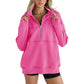 ✨Uitverkoop 50% Korting✨Women's Casual Lapel Half Zip Tops🧥