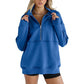 ✨Uitverkoop 50% Korting✨Women's Casual Lapel Half Zip Tops🧥