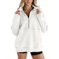 ✨Uitverkoop 50% Korting✨Women's Casual Lapel Half Zip Tops🧥