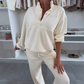 ✨Uitverkoop 50% Korting✨Women’s Casual Long Sleeve Tops ＆ Pants 2-Piece Set👚👖