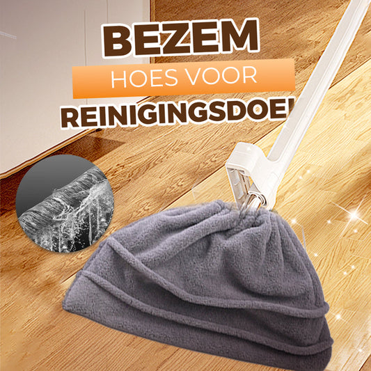 🔥 Super Sterke Herbruikbare Hoes voor Bezem – Schoonmaken Zonder Gedoe! 🧹