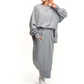 Set van 2 stuks met ronde hals, sweatshirt en rok voor dames