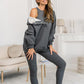 🔥2025 Sportief vrijetijdssweatshirt voor dames met capuchon + slim-fit vest + broek, set van 3