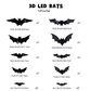 💀 Halloween 50% korting🦇3D Vleermuis LED Wandlamp – Griezelig & Dynamisch!