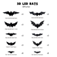💀 Halloween 50% korting🦇3D Vleermuis LED Wandlamp – Griezelig & Dynamisch!