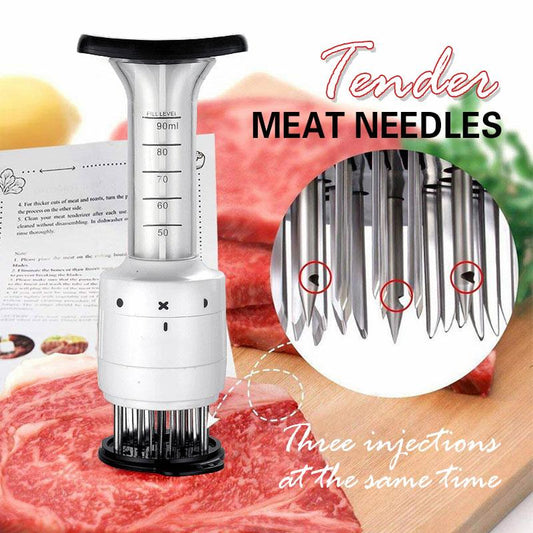 🍗🥩🍖 2-in-1 Vleestender & Sausinjector – Perfect voor BBQ en Feestjes! 🎁
