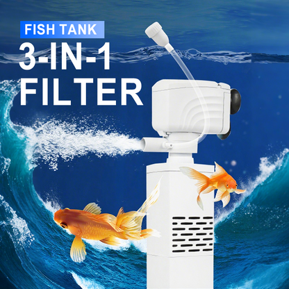 🔥 Stop met slecht water! 3-in-1 Aquariumfilter – Filtratie, Zuurstoftoevoer & Pompen 🌊🐠