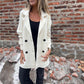 🍂💕Halflange jas met dubbele knopen en revers