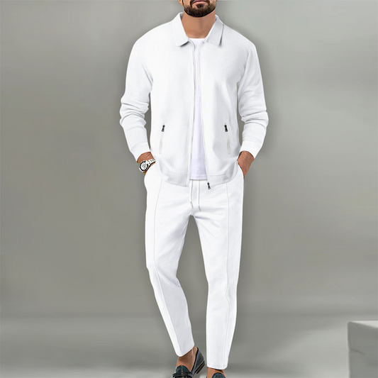 Uitverkoop 50% Korting🔥Stijlvolle 2-delige Set voor Heren – Reversjas & Joggingbroek| Beperkte Voorraad! Sla je slag vóórdat-ie weg is!