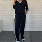 ✨ Dames 2-Delige Set – Lange Mouw Revers Top & Broek | Tijdelijk -50% Korting 🎁