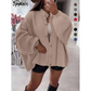🍂🧥 Warme Dames Sweaterjas – Thermische Kardigan met Open Voorzijde & Stijlvolle Knopen