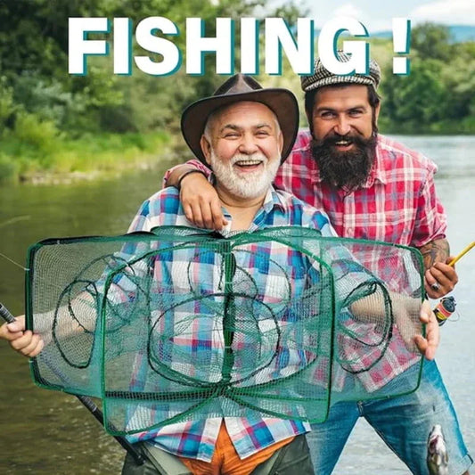 🎣 58% Korting – Automatisch Opvouwbaar Versterkt Visnet | Snel Uitklappen, Sterk & Betrouwbaar