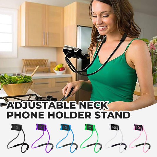 📱 Must-Have Verstelbare Telefoonhouder voor Nek – Kijk Films of Werk Handsfree