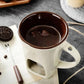 🔥Hot Sale! 50% KORTING 🎁 Luxe Keramische Chocoladefonduemok – Perfect voor gezellige momenten