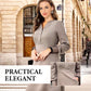 🎉2025 Nieuwe producten Hot Sale✨Elegante effen kleurige jurk met lange mouwen voor dames