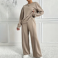 🔥 2026 Limited Deal – 59% KORTING 🔥 Dames Knusse 2-Delige Set | Comfortabele Lange Mouwen Top & Relaxed Broek – Moeiteloos Stijlvol