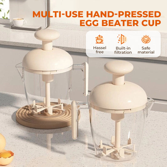 🍳 Multi-Function Handheld Egg Beater & Mixing Cup – Perfect for Home