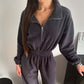 Gezellige warme jumpsuit met ritssluiting aan de voorkant⚡Perfect voor winteravonden – Warme jumpsuit met rits, comfy & cozy! (Beperkte voorraad!)