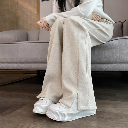 ❄️ Tijdelijk 50% KORTING! Dames Winter Broek – Rechte Pijpen, Hoge Taille & Ultiem Warm 💃 Scoor Ze NU!