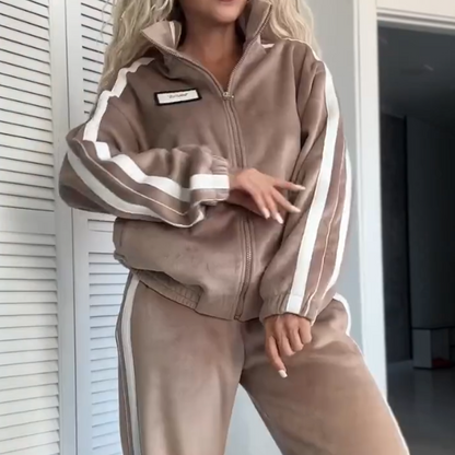 ✨ Tweedelige Dames Set met Kleurblok – Visueel Slank & Comfortabel voor Elke Dag ⏳ 50% Korting, Wees Snel!