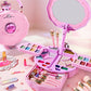 💖 LIMITED-TIME 50% OFF! Kids Princess Makeup Kit for Girls, Safe Washable Cosmetic Toy Set with Storage Case