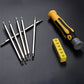 🛠️ 6-in-1 Multifunctionele Schroevendraaierset Magnetische Bits van CR-V Staal – Eén Set voor Alle Reparaties