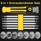 🛠️ 6-in-1 Multifunctionele Schroevendraaierset Magnetische Bits van CR-V Staal – Eén Set voor Alle Reparaties