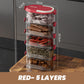 🧂 Multi-Laags Afgesloten Specerijen Organizer – Houd Alles Vers & Geordend | Nu Tijdelijk 50% Korting!