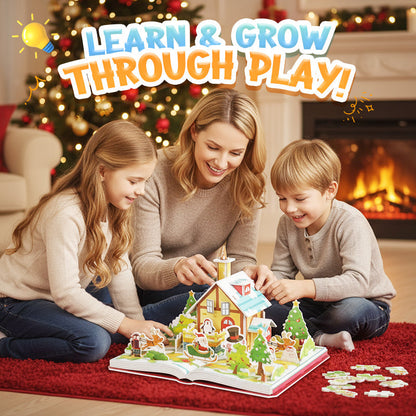 3D DIY Kerstpuzzelpakket — Maak je Eigen Houten Kerstcadeau (Perfect om te Geven) | NU 50% KORTING