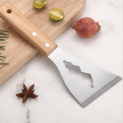 🎄 Kerstdeal! Alles-in-één Multifunctioneel Plamuurmes met Houten Handvat — NU 50% KORTING