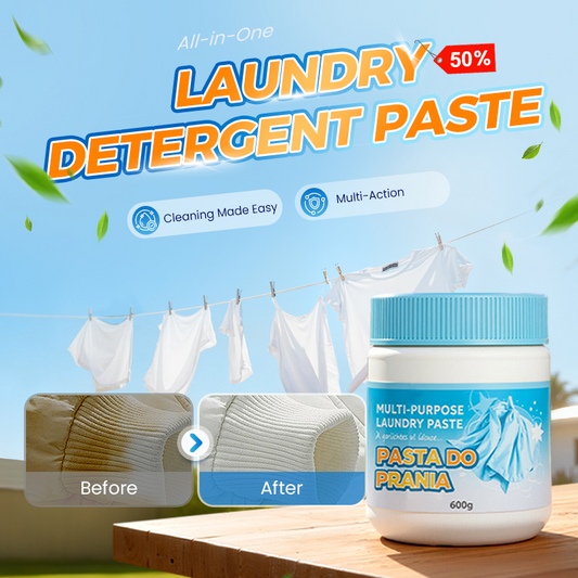 Multifunctionele Diepreinigende Was- en Schoonmaakpasta ✨ Verwijdert Hardnekkige Vlekken & Herstelt Frisse Geur