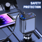 🌟🚗 50% KORTING! Verander je auto in een sterrenhemel én laad 4 apparaten tegelijk op – met intrekbare kabels, geen rommel meer! 120W snelladen, 2 USB + Type-C & Lightning, slimme beveiliging tegen oververhitting！