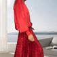 ✨Feestelijke Glamour! Tweedelige Pailletten Set – Top & Maxi-Rok met 50% Korting voor Dames 🎄